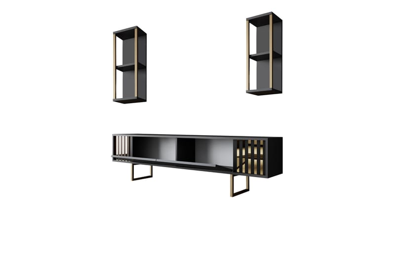Masatomo Tv-taso 180 cm - Antrasiitti/Musta - Huonekalut - TV- & Mediakalusteet - Tv taso & Mediataso