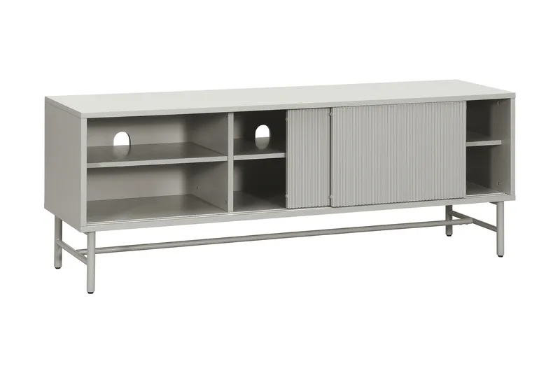 Matterhorn Kapea tv-taso säilytystilalla 40 cm syvä 157 cm leveä 58 cm korkea - Beige - Huonekalut - TV- & Mediakalusteet - Tv taso & Mediataso