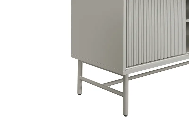 Matterhorn Kapea tv-taso säilytystilalla 40 cm syvä 157 cm leveä 58 cm korkea - Beige - Huonekalut - TV- & Mediakalusteet - Tv taso & Mediataso