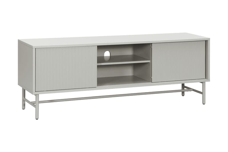 Matterhorn Kapea tv-taso säilytystilalla 40 cm syvä 157 cm leveä 58 cm korkea - Beige - Huonekalut - TV- & Mediakalusteet - Tv taso & Mediataso