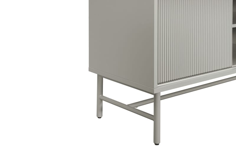 Matterhorn Kapea tv-taso säilytystilalla 40 cm syvä 157 cm leveä 58 cm korkea - Beige - Huonekalut - TV- & Mediakalusteet - Tv taso & Mediataso