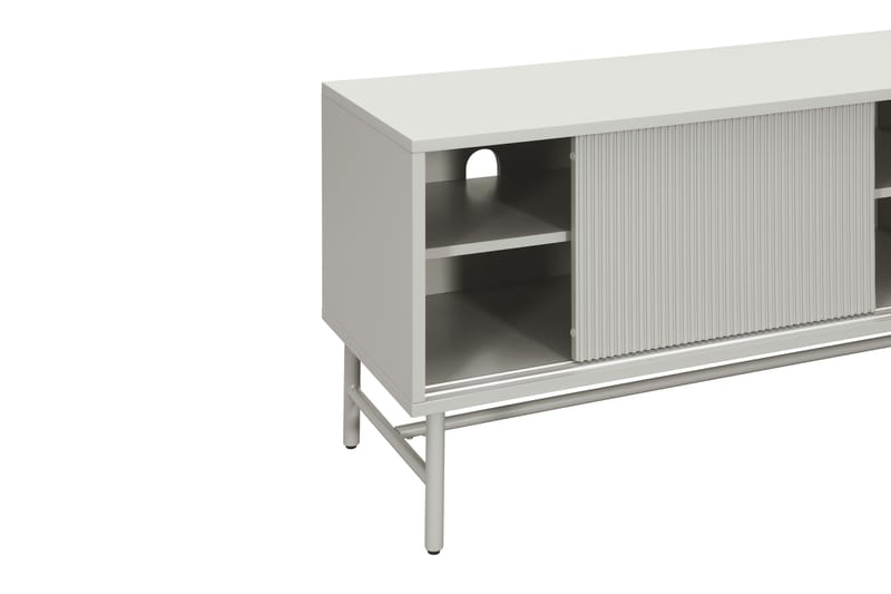 Matterhorn Kapea tv-taso säilytystilalla 40 cm syvä 157 cm leveä 58 cm korkea - Beige - Huonekalut - TV- & Mediakalusteet - Tv taso & Mediataso