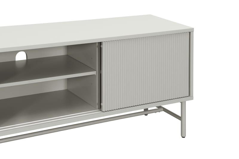 Matterhorn Kapea tv-taso säilytystilalla 40 cm syvä 157 cm leveä 58 cm korkea - Beige - Huonekalut - TV- & Mediakalusteet - Tv taso & Mediataso