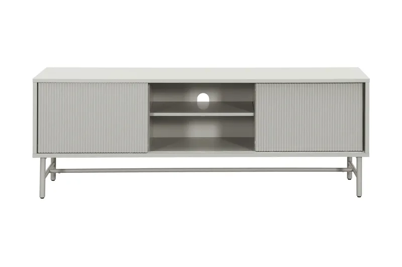 Matterhorn Kapea tv-taso säilytystilalla 40 cm syvä 157 cm leveä 58 cm korkea - Beige - Huonekalut - TV- & Mediakalusteet - Tv taso & Mediataso