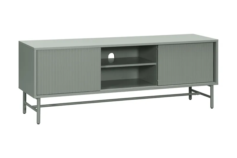 Matterhorn Kapea tv-taso säilytystilalla 40 cm syvä 157 cm leveä 58 cm korkea, Vihreä