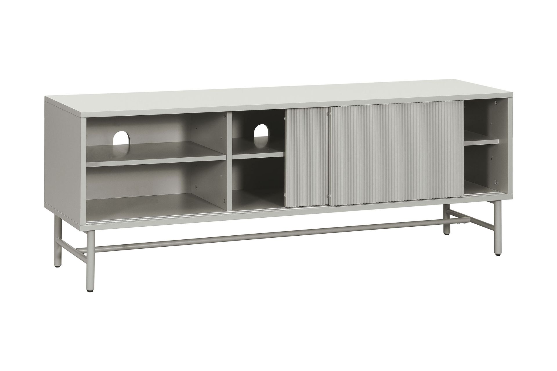 Matterhorn Kapea tv-taso säilytystilalla 40 cm syvä 157 cm leveä 58 cm leveä - Beige - Huonekalut - TV- & Mediakalusteet - Tv taso & Mediataso