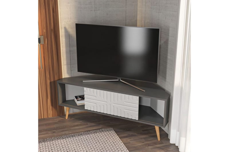 Abbas TV-taso 140 cm - Antrasiitti/Valkoinen - Huonekalut - TV- & Mediakalusteet - Tv taso & Mediataso