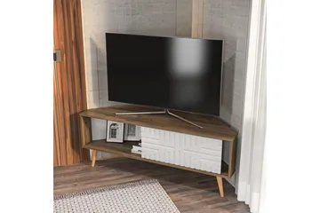 Abbas TV-taso 140 cm - Pähkinä/Valkoinen - Huonekalut - TV- & Mediakalusteet - Tv taso & Mediataso