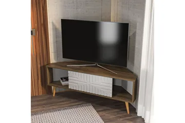 Abbas TV-taso 140 cm - Pähkinä/Valkoinen - Huonekalut - TV- & Mediakalusteet - Tv taso & Mediataso