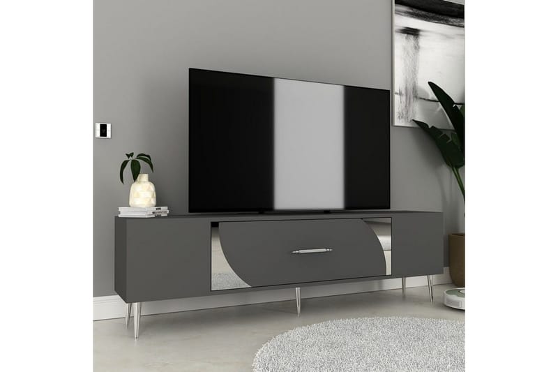 Aldor TV-taso 150 cm - Antrasiitti/Hopea - Huonekalut - TV- & Mediakalusteet - Tv taso & Mediataso