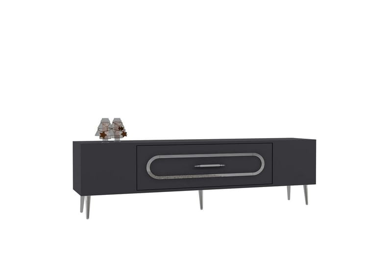 Aldor TV-taso 150 cm - Antrasiitti/Hopea - Huonekalut - TV- & Mediakalusteet - Tv taso & Mediataso