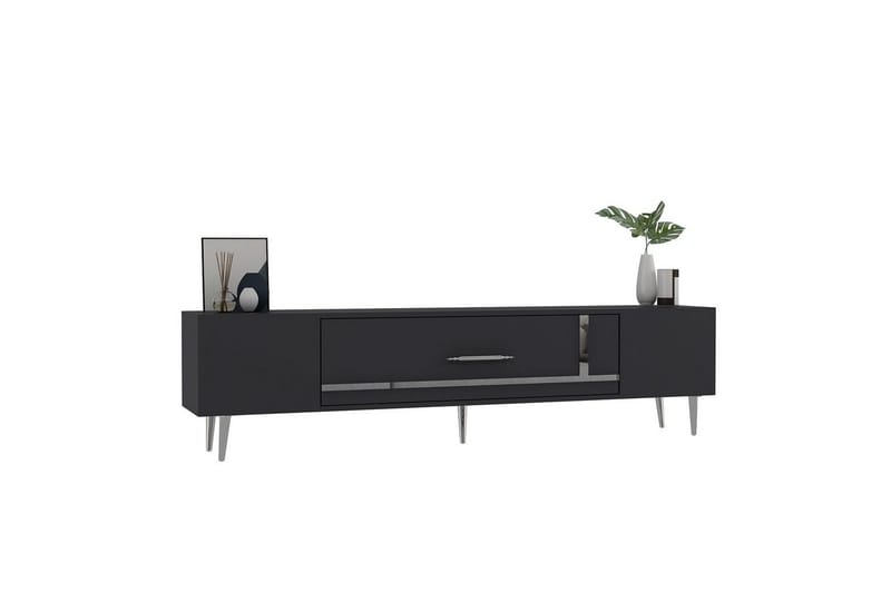 Aldor TV-taso 150 cm - Antrasiitti/Hopea - Huonekalut - TV- & Mediakalusteet - Tv taso & Mediataso