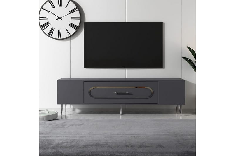 Aldor TV-taso 150 cm - Antrasiitti/Hopea - Huonekalut - TV- & Mediakalusteet - Tv taso & Mediataso