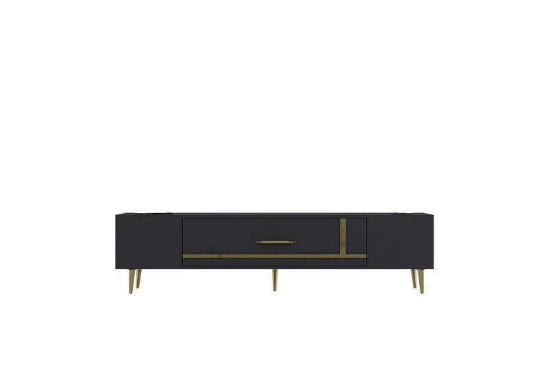Aldor TV-taso 150 cm, Antrasiitti/Keltainend