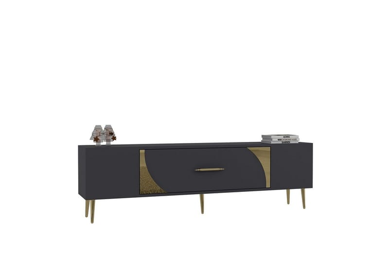 Aldor TV-taso 150 cm - Antrasiitti/Keltainend - Huonekalut - TV- & Mediakalusteet - Tv taso & Mediataso