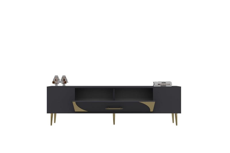 Aldor TV-taso 150 cm - Antrasiitti/Keltainend - Huonekalut - TV- & Mediakalusteet - Tv taso & Mediataso