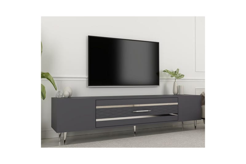 Anira TV-taso 150 cm - Antrasiitti/Hopea - Huonekalut - TV- & Mediakalusteet - Tv taso & Mediataso