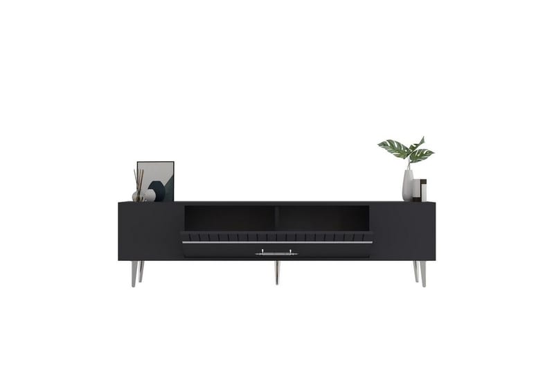 Anira TV-taso 150 cm - Antrasiitti/Hopea - Huonekalut - TV- & Mediakalusteet - Tv taso & Mediataso