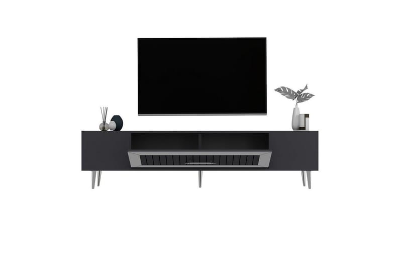 Anira TV-taso 150 cm - Antrasiitti/Hopea - Huonekalut - TV- & Mediakalusteet - Tv taso & Mediataso