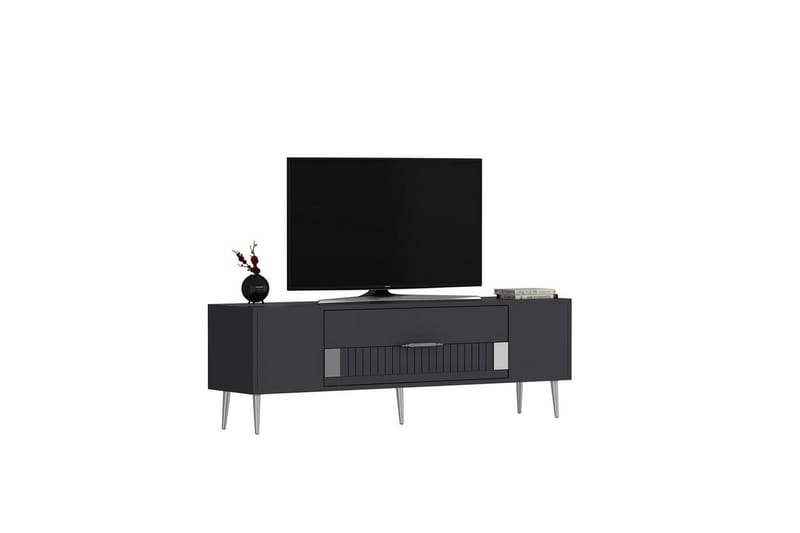 Anira TV-taso 150 cm - Antrasiitti/Hopea - Huonekalut - TV- & Mediakalusteet - Tv taso & Mediataso