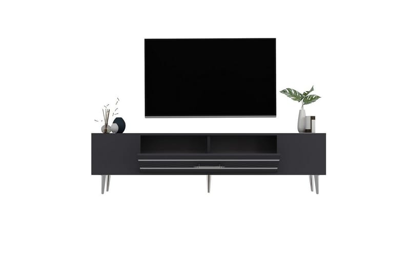 Anira TV-taso 150 cm - Antrasiitti/Hopea - Huonekalut - TV- & Mediakalusteet - Tv taso & Mediataso