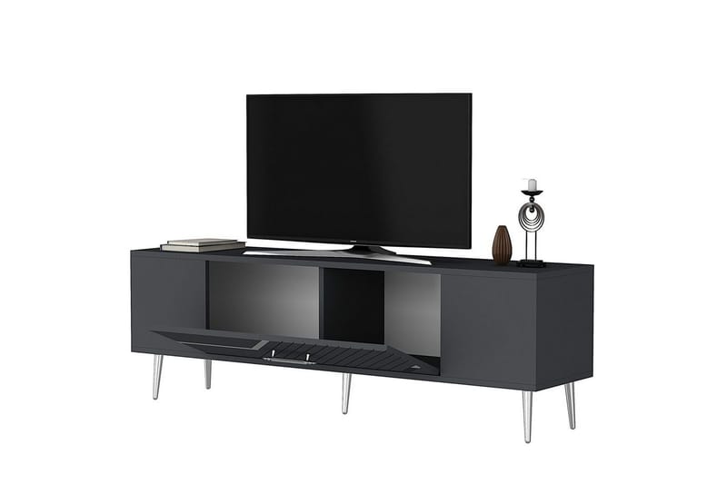 Anira TV-taso 150 cm - Antrasiitti/Hopea - Huonekalut - TV- & Mediakalusteet - Tv taso & Mediataso