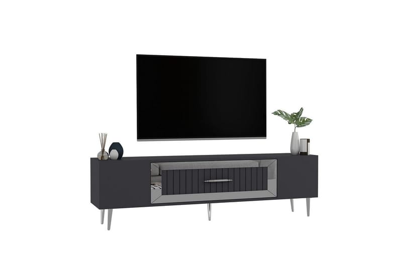 Anira TV-taso 150 cm - Antrasiitti/Hopea - Huonekalut - TV- & Mediakalusteet - Tv taso & Mediataso