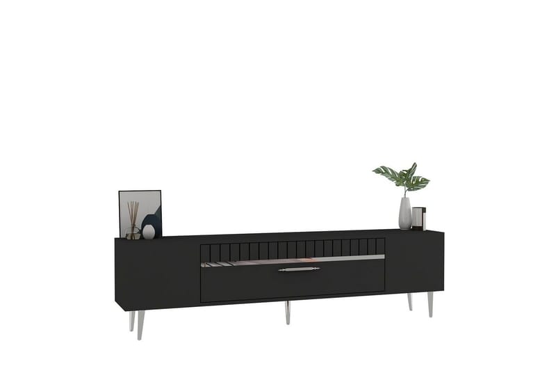 Anira TV-taso 150 cm - Antrasiitti/Hopea - Huonekalut - TV- & Mediakalusteet - Tv taso & Mediataso