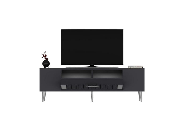 Anira TV-taso 150 cm - Antrasiitti/Hopea - Huonekalut - TV- & Mediakalusteet - Tv taso & Mediataso