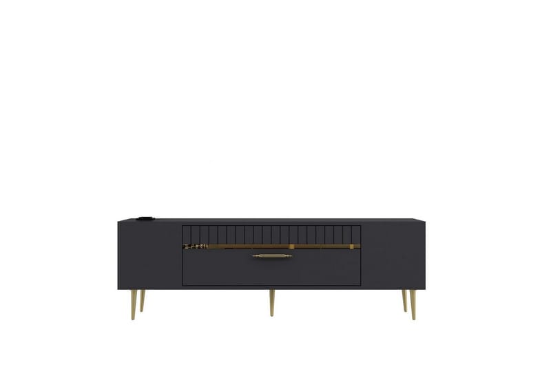 Anira TV-taso 150 cm, Antrasiitti/Keltainend