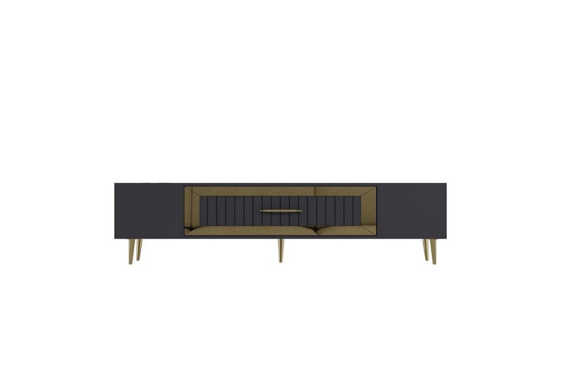 Anira TV-taso 150 cm, Antrasiitti/Keltainend