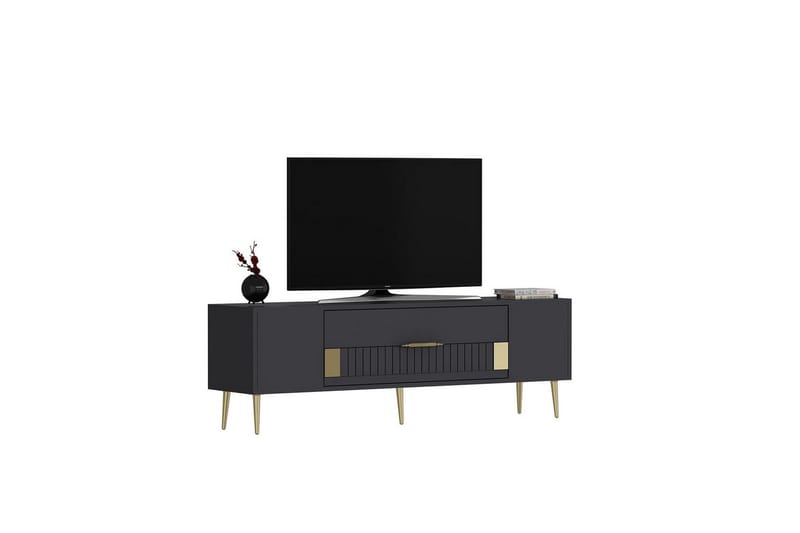 Anira TV-taso 150 cm - Antrasiitti/Keltainend - Huonekalut - TV- & Mediakalusteet - Tv taso & Mediataso