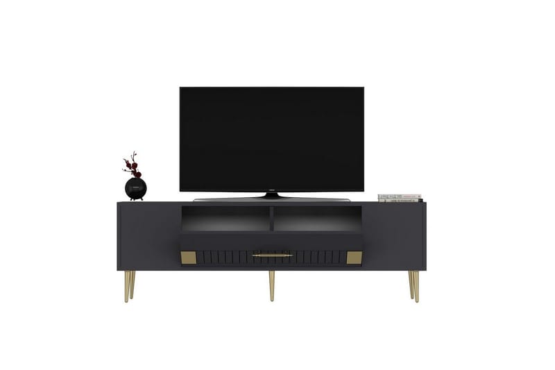 Anira TV-taso 150 cm - Antrasiitti/Keltainend - Huonekalut - TV- & Mediakalusteet - Tv taso & Mediataso