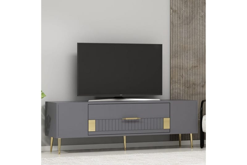 Anira TV-taso 150 cm - Antrasiitti/Keltainend - Huonekalut - TV- & Mediakalusteet - Tv taso & Mediataso
