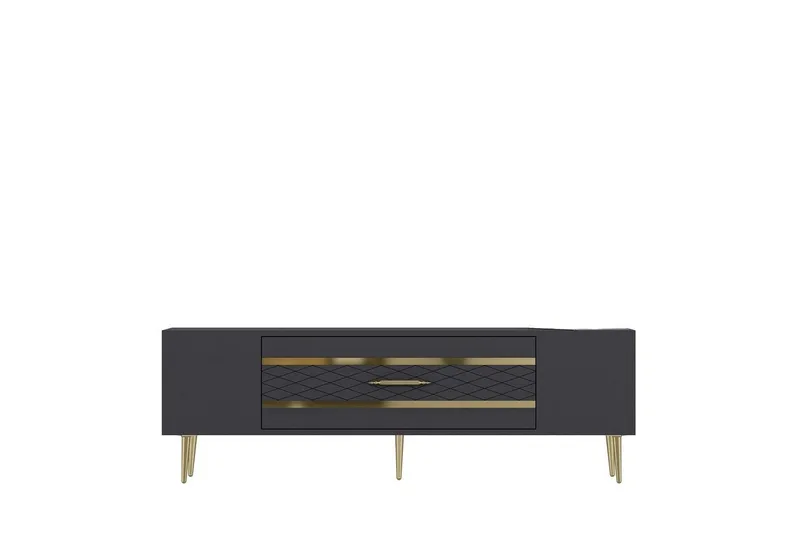 Anira TV-taso 150 cm - Antrasiitti/Keltainend - Huonekalut - TV- & Mediakalusteet - Tv taso & Mediataso