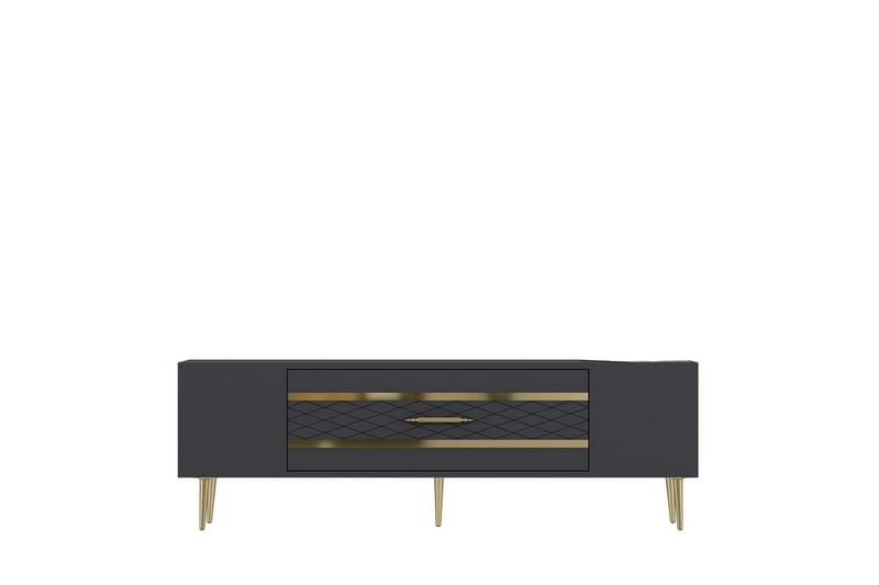 Anira TV-taso 150 cm, Antrasiitti/Keltainend
