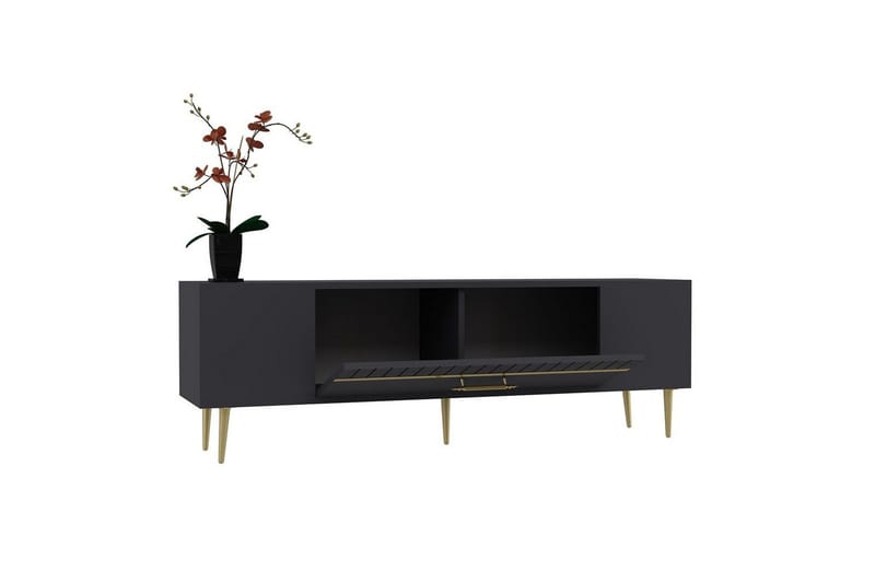 Anira TV-taso 150 cm - Antrasiitti/Keltainend - Huonekalut - TV- & Mediakalusteet - Tv taso & Mediataso