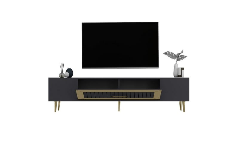 Anira TV-taso 150 cm - Antrasiitti/Keltainend - Huonekalut - TV- & Mediakalusteet - Tv taso & Mediataso