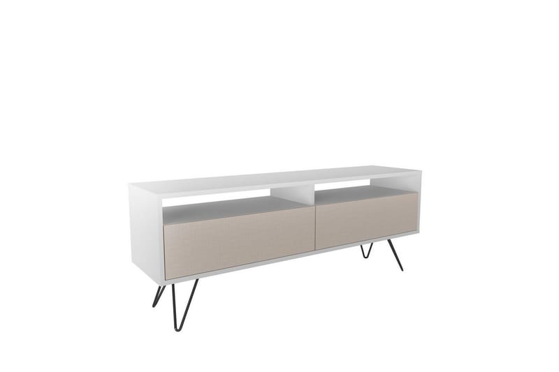 Anvor TV-taso 140 cm, Valkoinen/Beige