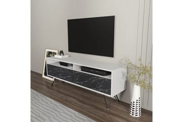 Anvor TV-taso 140 cm - Valkoinen/Musta - Huonekalut - TV- & Mediakalusteet - Tv taso & Mediataso