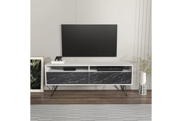 Anvor TV-taso 140 cm - Valkoinen/Musta - Huonekalut - TV- & Mediakalusteet - Tv taso & Mediataso