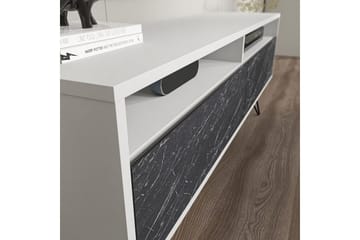 Anvor TV-taso 140 cm - Valkoinen/Musta - Huonekalut - TV- & Mediakalusteet - Tv taso & Mediataso