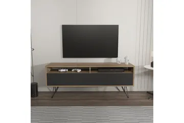 Anvor TV-taso 140 cm - Pähkinä/Musta - Huonekalut - TV- & Mediakalusteet - Tv taso & Mediataso