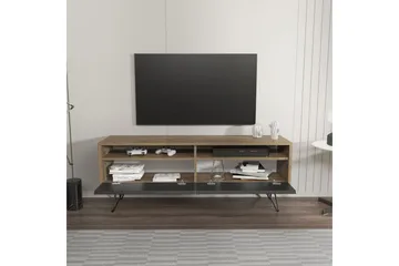 Anvor TV-taso 140 cm - Pähkinä/Musta - Huonekalut - TV- & Mediakalusteet - Tv taso & Mediataso