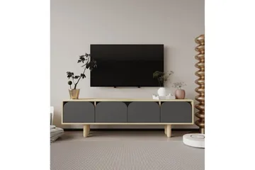 Arvo TV-taso 180x30 cm - Ruskea/Antrasiitti - Huonekalut - TV- & Mediakalusteet - Tv taso & Mediataso
