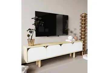 Arvo TV-taso 180x30 cm - Ruskea/Valkoinen - Huonekalut - TV- & Mediakalusteet - Tv taso & Mediataso