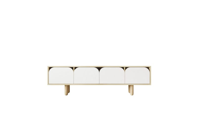 Arvo TV-taso 180x30 cm, Ruskea/Valkoinen