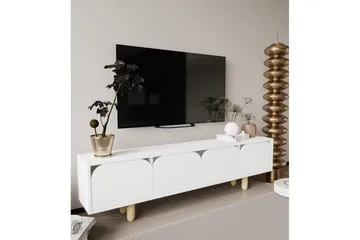 Arvo TV-taso 180x30 cm - Valkoinen - Huonekalut - TV- & Mediakalusteet - Tv taso & Mediataso