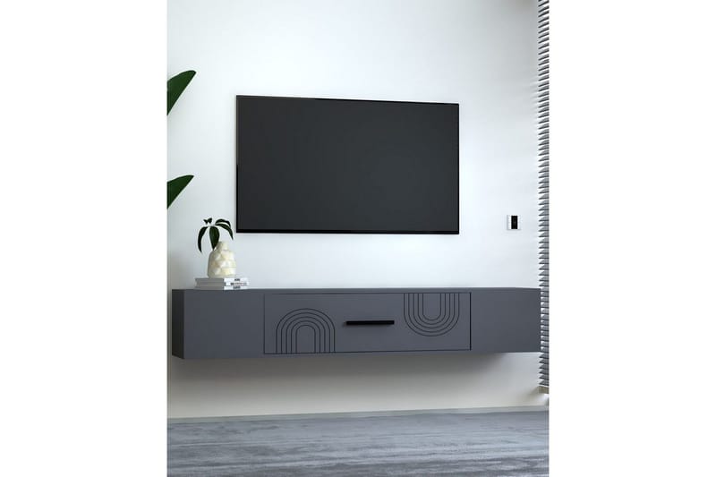Avryn TV-taso 150 cm - Antrasiitti - Huonekalut - TV- & Mediakalusteet - Tv taso & Mediataso
