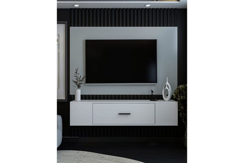 Avryn TV-taso 150 cm - Valkoinen - Huonekalut - TV- & Mediakalusteet - Tv taso & Mediataso